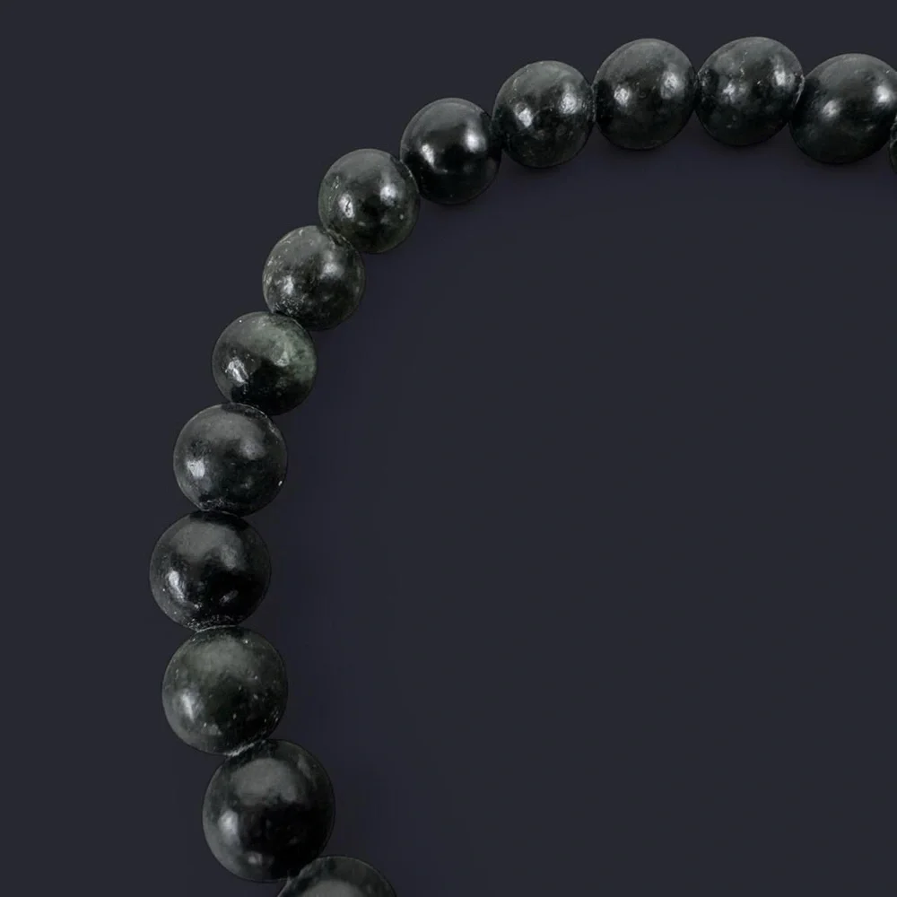 Kambaba Jasper Gemstone Bead Bracelet 6mm